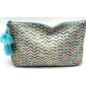 Lancome Blue Tassle Make Up Bag